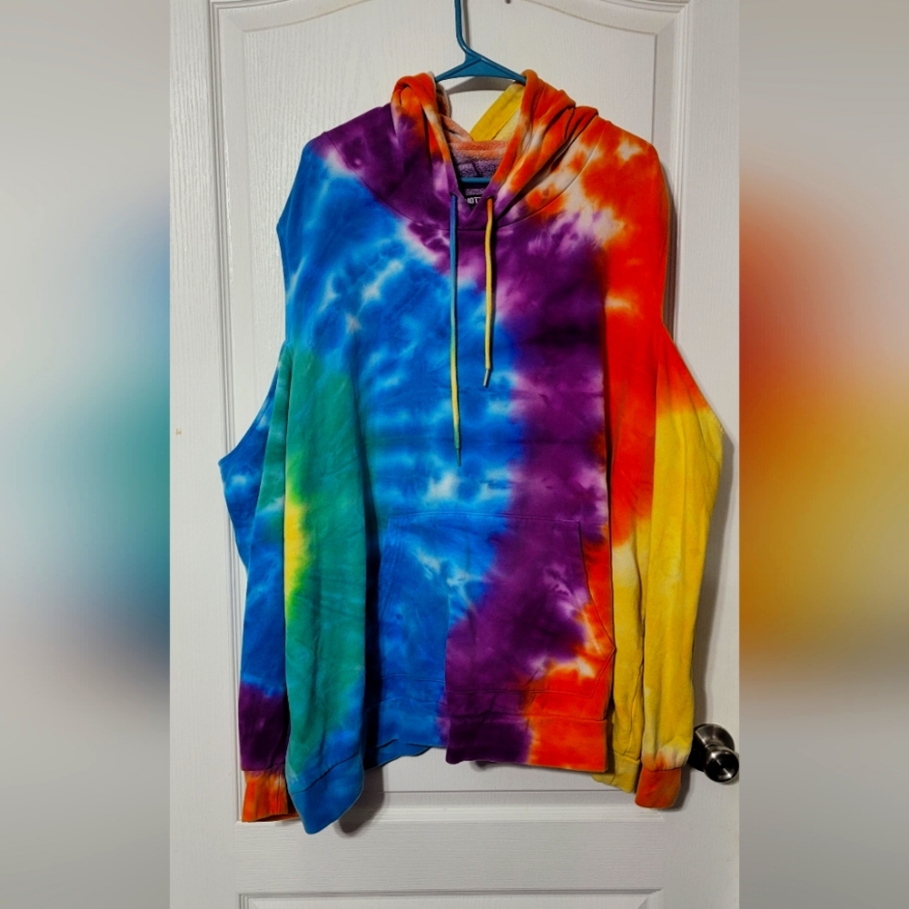 Tie Dye Hot Topic Open Sleeve Hoodie Womans Plus Size 5